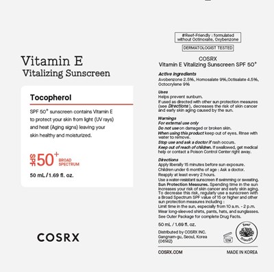 Vitamin E Vitalizing Sunscreem (Vitamin E Vitalizing Sunscreen)